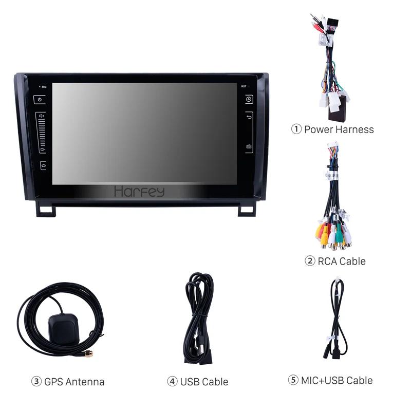 Top Harfey 9inch Android 9.0 8-core 4G RAM 2din Car Radio Stereo Player GPS Navigation Head Unit for 2006-2015 Toyota Sequoia Tundra 3 Top Harfey 9inch Android 9.0 8-core 4G RAM 2din Car Radio Stereo Player GPS Navigation Head Unit for 2006-2015 Toyota Sequoia Tundra 3