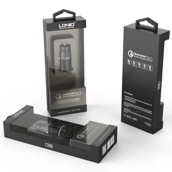 LDNIO C304Q 1USB автомобильное зарядное устройство 3A адаптер для смартфона быстрая