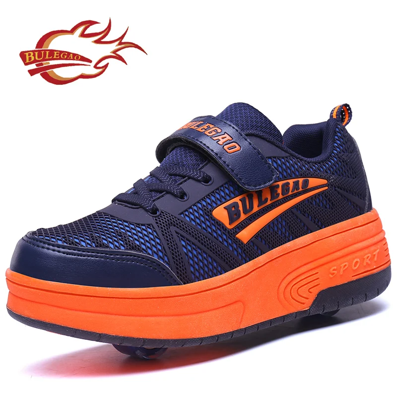 

Children Roller Shoes wheel Sneaker Fashion PU Leather Boy & Girl Casual Sport Shoes Fashion Kids Sneakers