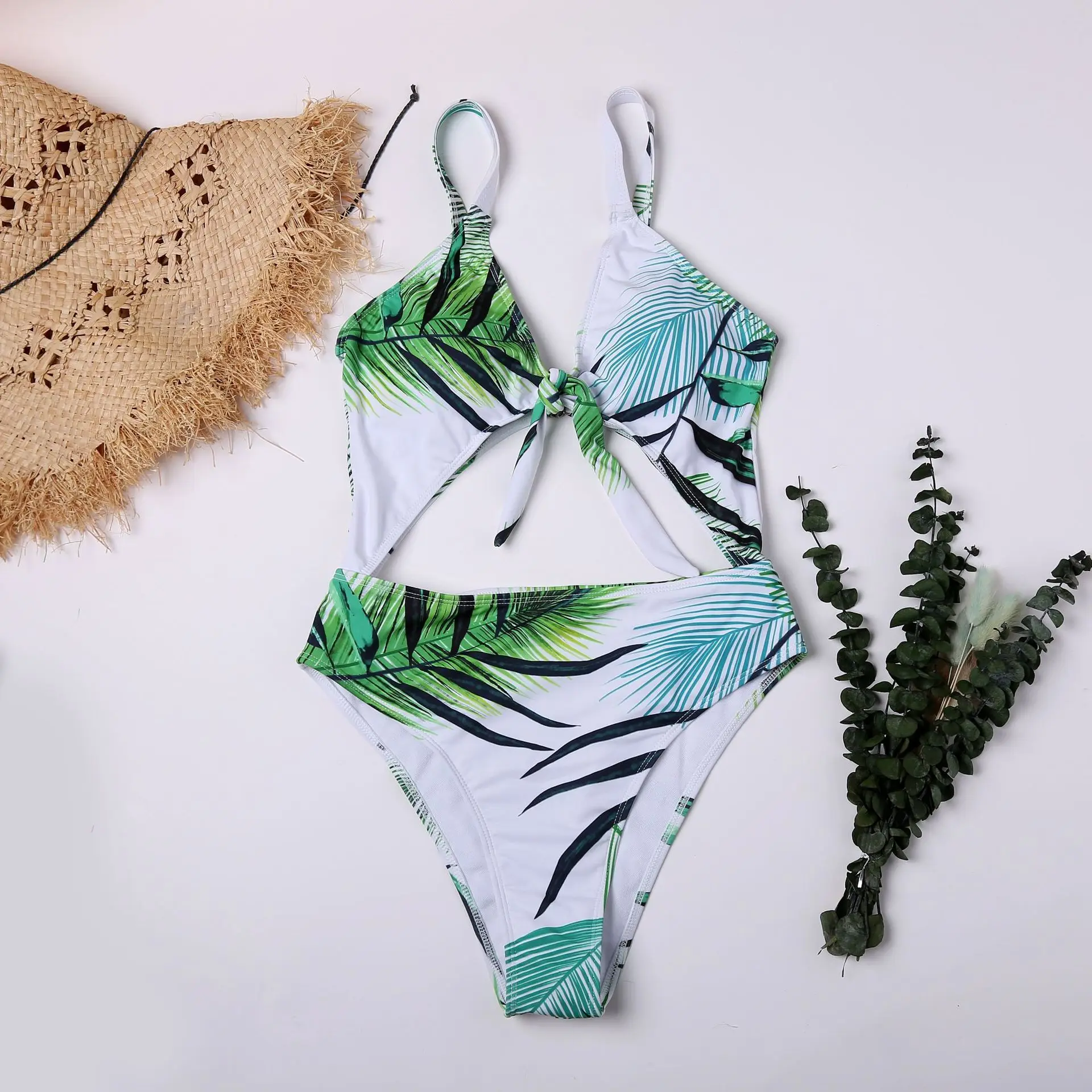 

one piece swimsuit fashion cut out bikini plus size swimsuits floral family matching clotheswomen bathing suit girls