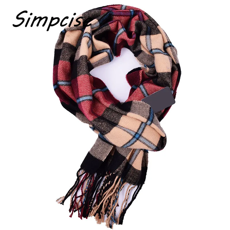 Plaid men scarf winter fashion scarves scarf soft warm  Pashimina cashmere Tartan scarves A3A17523 men's scarves