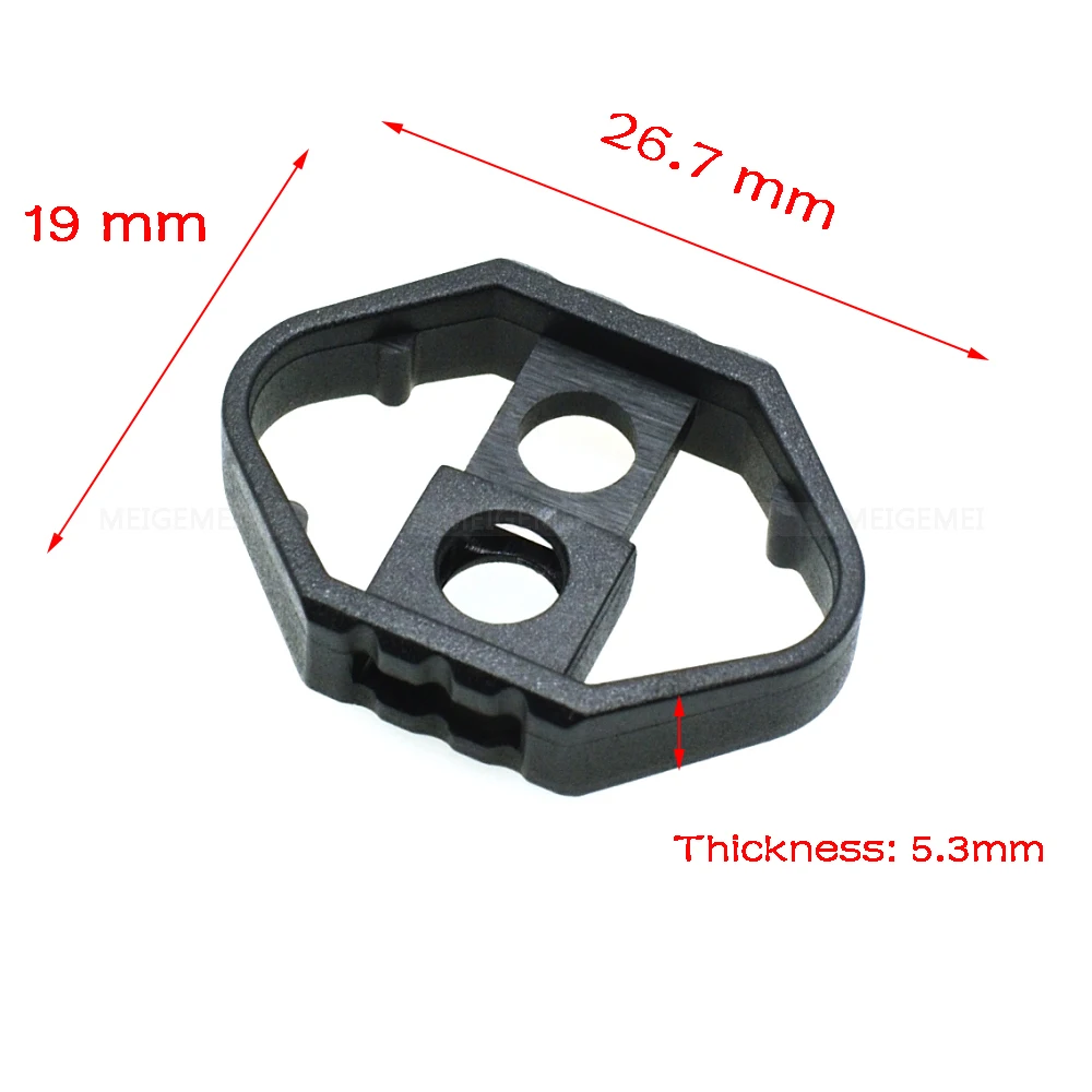 100pcs 27*19mm Cord Slider Drawstring Plastic Rope Clamp Cord Lock