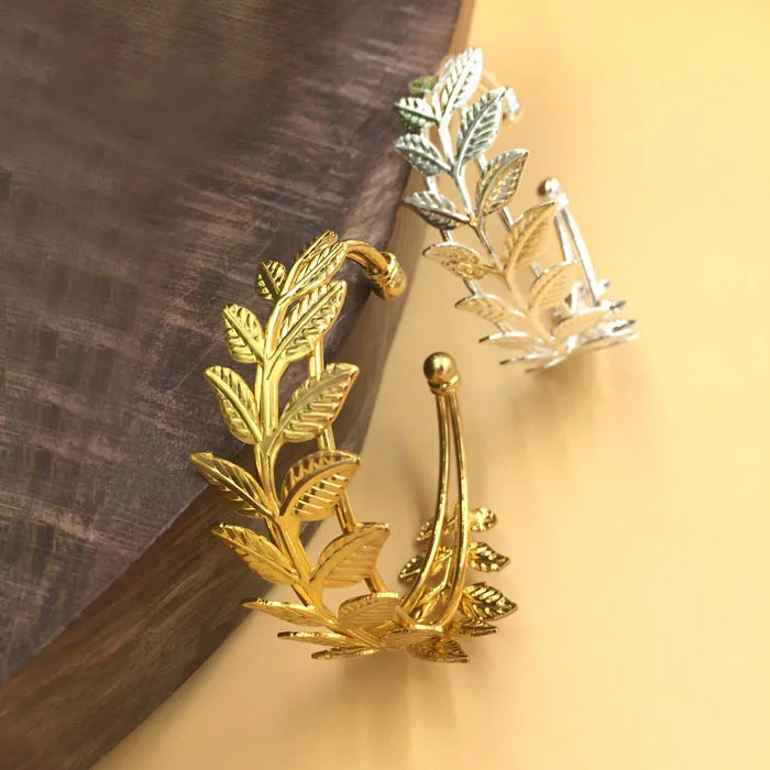 

Open Bangle Settings 40x42mm Filigree Olive Branch Leaf Flower Bases cuff Bracelet Bangle Findings Multi-color Plated