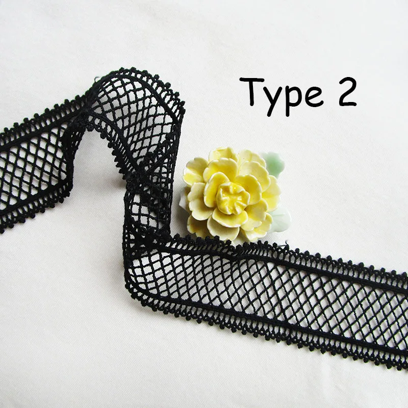 1 шт. 90 см Lucia crafts черные сетки кружевные ленты с отделкой сделай сам шитье летнее
