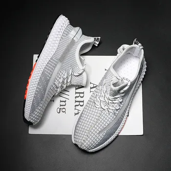 

Fashion 2019 Men Casual Shoes Summer Outdoor Breathable Work Shoes Men Sneakers Mesh Shoes Air Cushion Male Non-slip Shoes