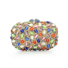 Роскошное Новое поступление красочные алмаз женский клатч Сумки Модные нежные женские ручные вечерние сумки кошельки(88192A-GB