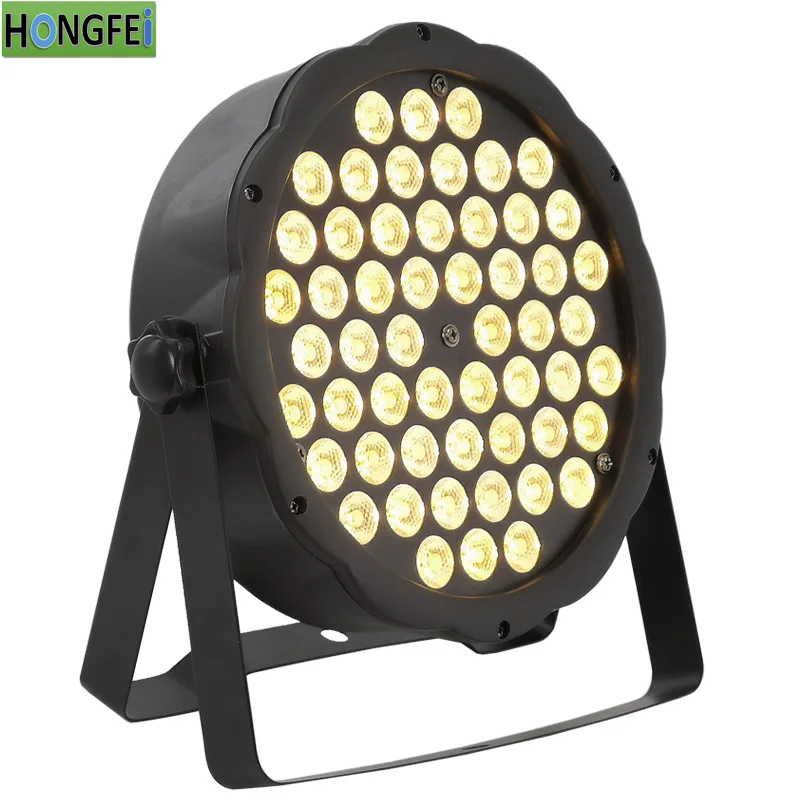 54W led Warm White par light 54 LED White light par DMX512 Background