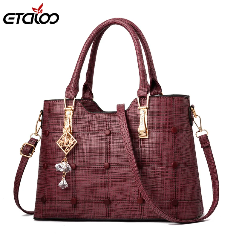 

Women Leather Handbags Top-handle Bags Female Sweet Lady Bag Fashion Female Package 2018 New Bag Shoulder Handbag
