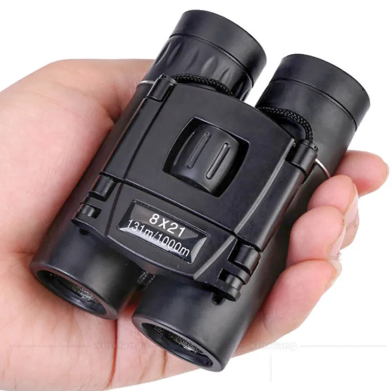 

8X21 Binoculars Telescope BAK4 Professional High Power Zoom For Hunting Spyglass Eyepiece Night Vision Camping Tools