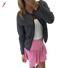 Hot Sale Manteau Femme Women Long Sleeve Chaquetas Mujer Lattice Tartan Cardigan Ladies Tops Women Jacket