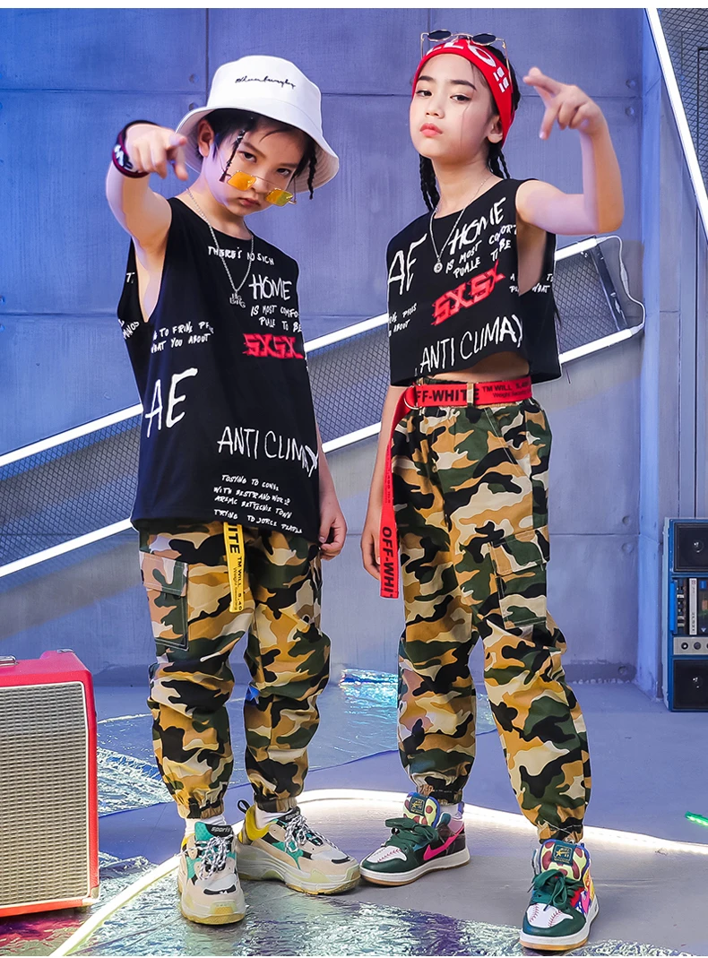 Boys Hip hop Jazz Performance Costume_10