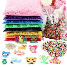 Mix Colors 6000pcs 5mm Aqua Molds Perlen Magic Water Spray Beads Children 3D Aqua Toys Set Educational Kids Toys Arts Craft