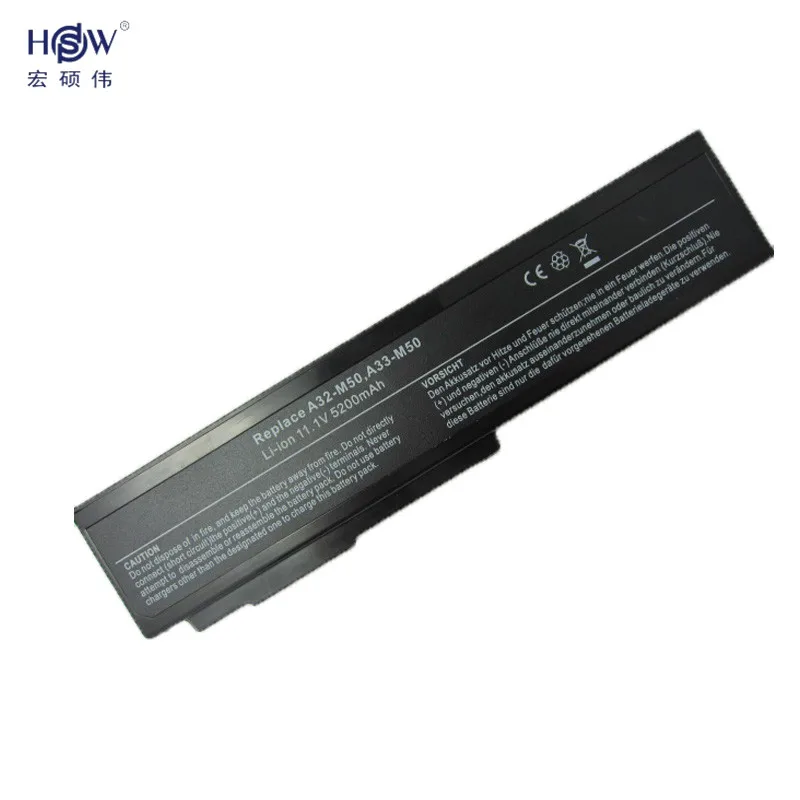 HSW 5200 мАч Батарея для ASUS M60JV M60V M60VP M60W N43 N43 N43J N43JF N43JM N53 N53D N53DA N53J N53JF N53JG N53JL N53JN акумуляторная батарея