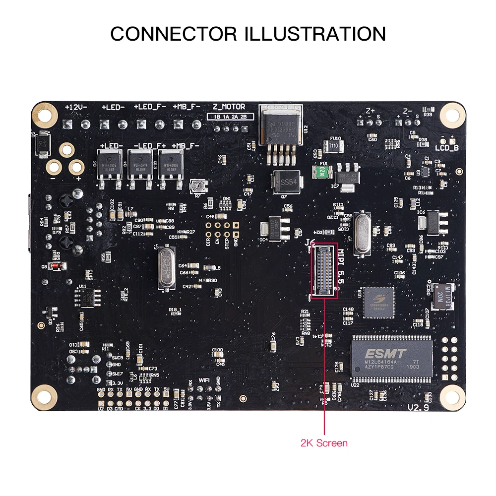 ANYCUBIC Photon lcd 3d принтер материнская плата TriGorilla материнская плата совместима с 4 слоями печатная плата контроллера для фотона