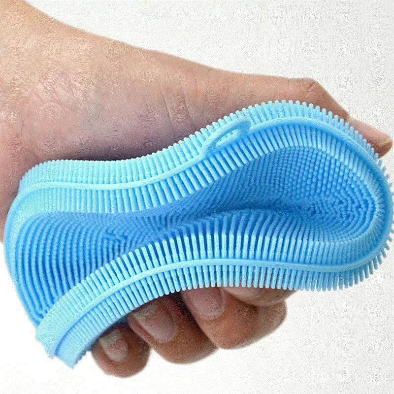 

Silicone Wash Dish Brush Multipurpose Antibacterial Cleaning Kitchen Tool Scrubber GQ999