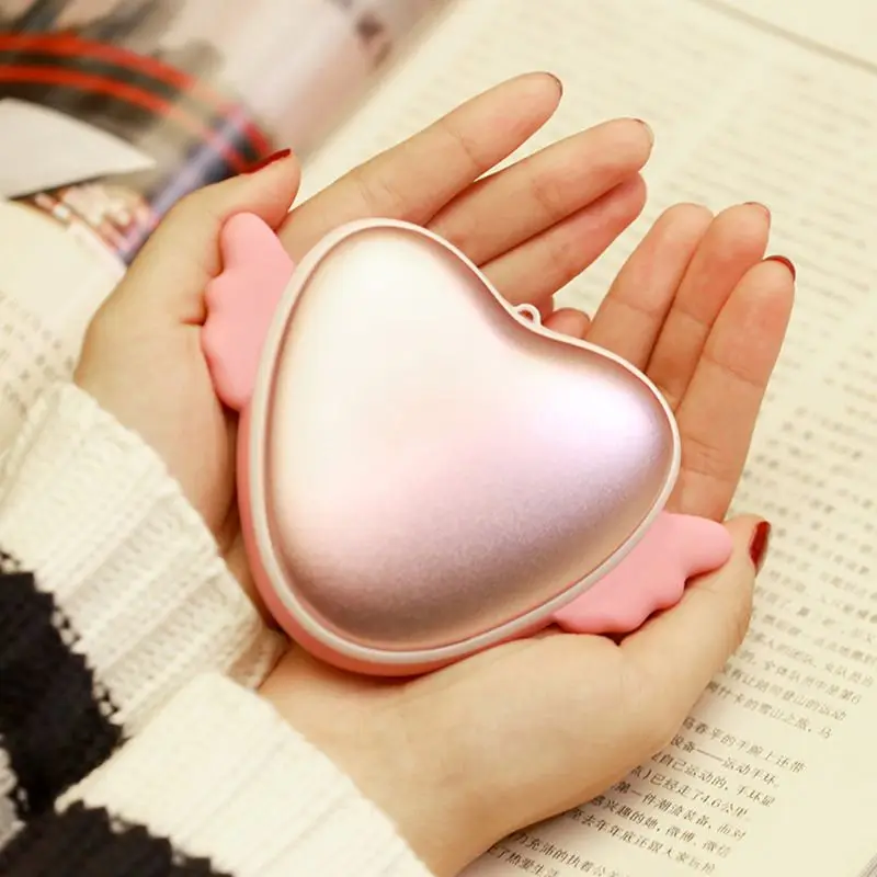 Free_on Heart shape Angel грелка для рук Портативный usb-нагреватель для зарядки Маленький Удобный карман