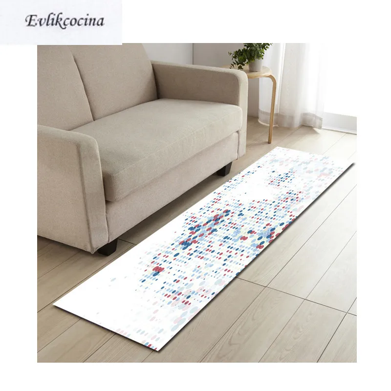 

Free Shipping Colored Dots White Tapis Salon Absorbent Bath Mat Area Rug For Living Room Bedroom Floor Carpet Tapete Infantil