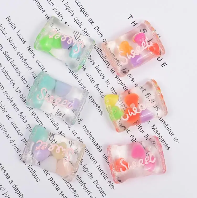 7 шт. Clear Sweet Candy наполнитель для Clear/пушистая клейкая масса популярная коробка игрушки Дети Lizun Slime DIY Kit аксессуары дети Моделирование глины - Цвет: 7PCS Mixed