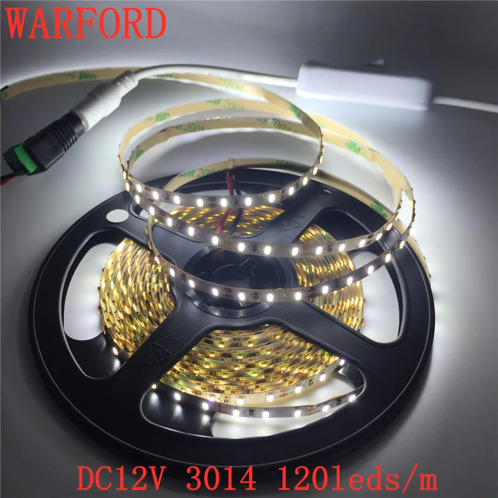 DC12V 3014 120 светодиодов/m 600 светодиодов IP30/IP65 Non