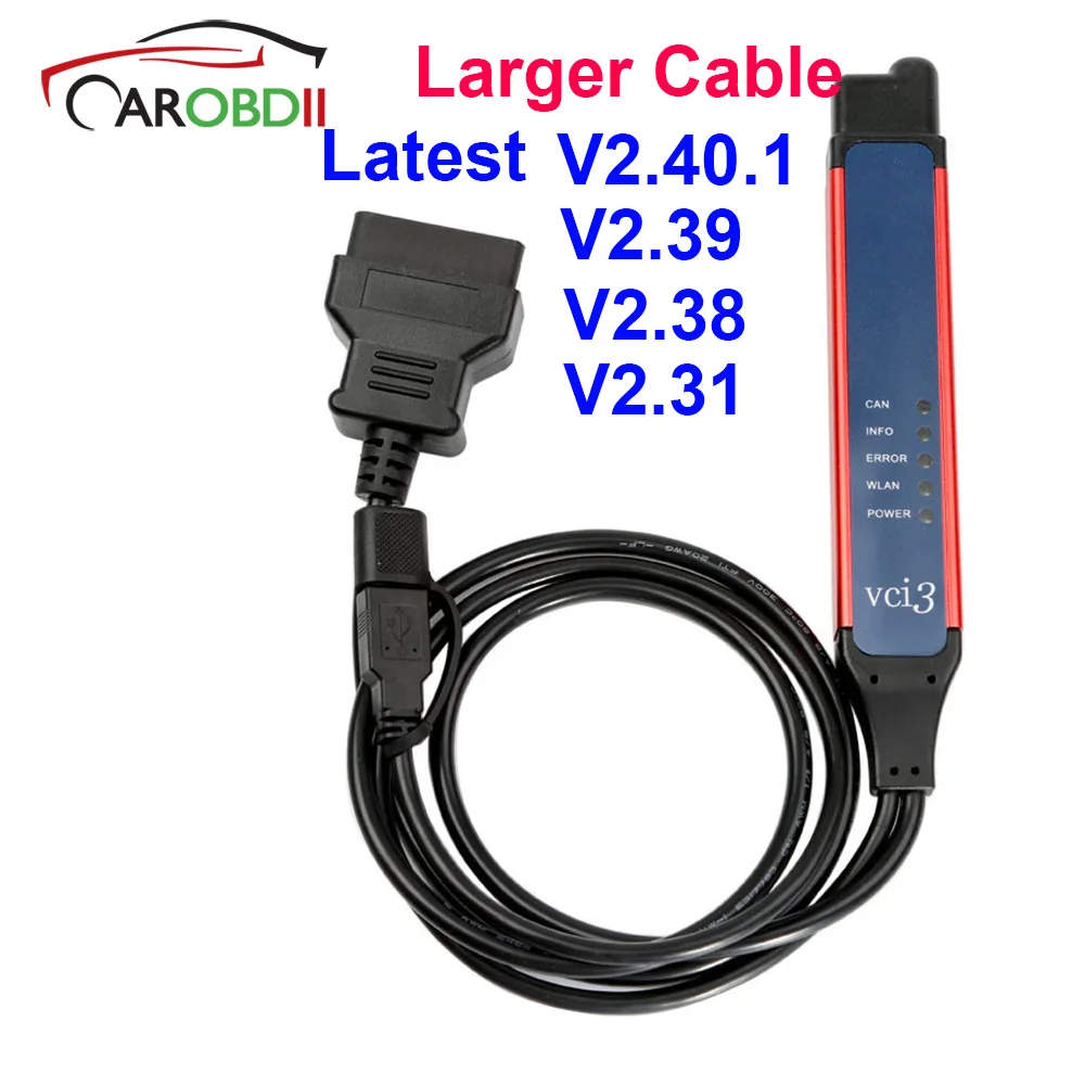 

Large Cable VCI3 V2.39 V2.40.1 SDP3 VCI3 Scanner VCI3 SDP3 VCI-3 Heavy DutyTruck Diagnosis WIFI V2.31 instead VCI2 VCI1