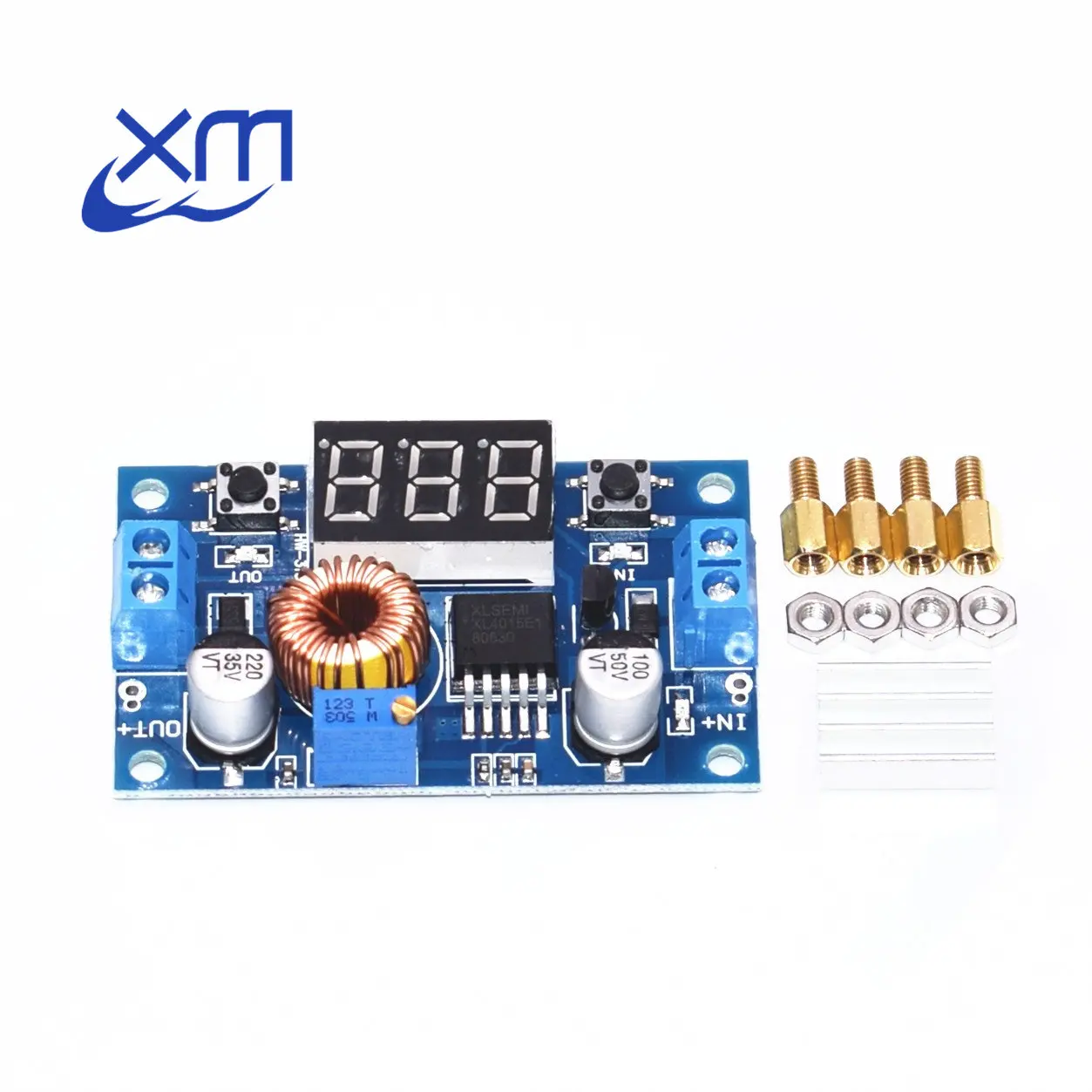 

5A High power 75W DC-DC adjustable step-down module+LED Voltmeter Power supply module XL4015 H32
