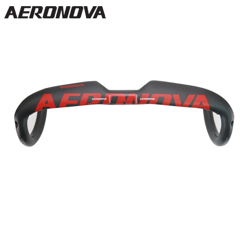 AERONOVA Bent Bar Carbon Road Handlebar 3K Full Ca...