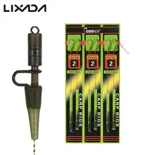 Рыболовные снасти для ловли карпа, плетеная нить, изогнутый хвостовик, рыболовный крючок с леской, Карповые снасти, рыболовные аксессуары