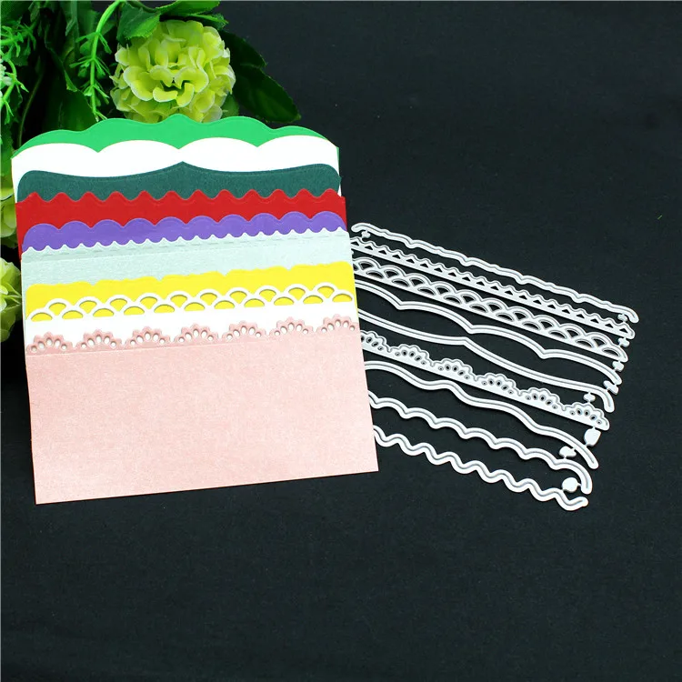 

9pcs/Set lace dies Metal Cutting Dies Stencils for DIY Scrapbooking/photo album Decorative Embossing DIY Paper Cards
