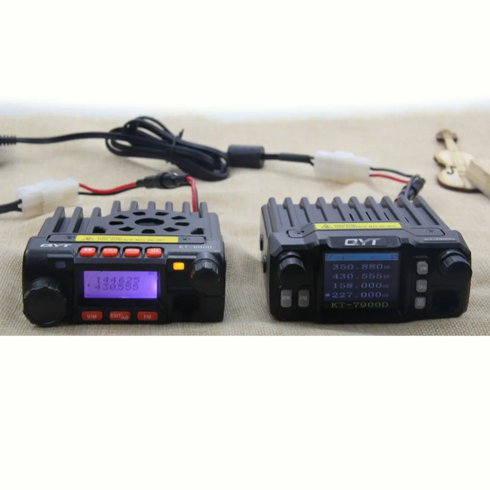 Quad Band мобильное радио QYT KT-7900D VHF 136-174/220-270 МГц/UHF 350-390/400-480 МГц 25 Вт Мощность CTCSS/DCS рация для путешествий