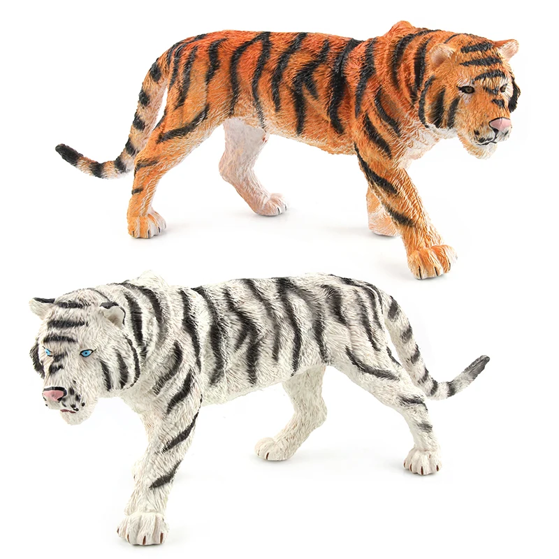 2 styles Animal Model Action Figures Plastic Tiger Simulation Animal Toy Learning Educational
