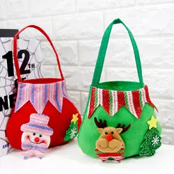 Рождественские украшения Санта-Клаус подарочные сумки Candy подарочные пакеты с рисунком животных детский день рождения конфеты