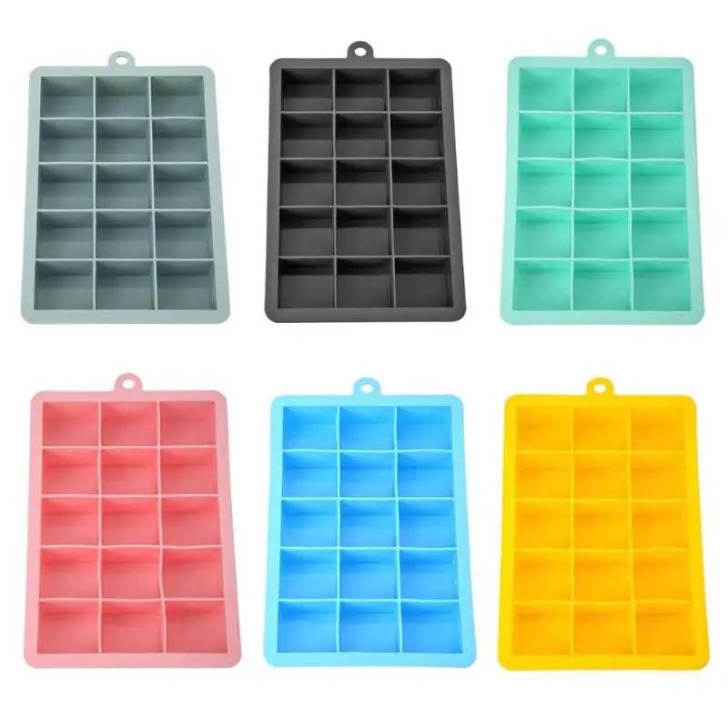 Пищевой силикон 15 сетки DIY многоразовые кубики льда плесень производитель кубиков форма для льда формочка для льда для сока