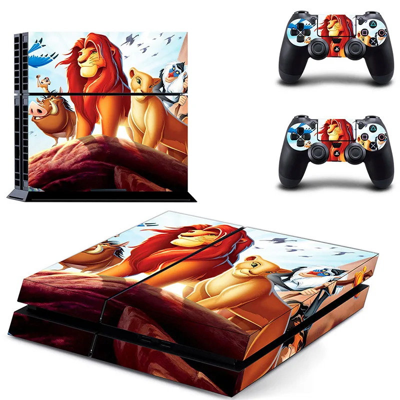 

PS4 Skin The Lion King Animation Design Sticker Full Cover For Sony Playstation 4 Console and Controller PS4 Accessory Sticker