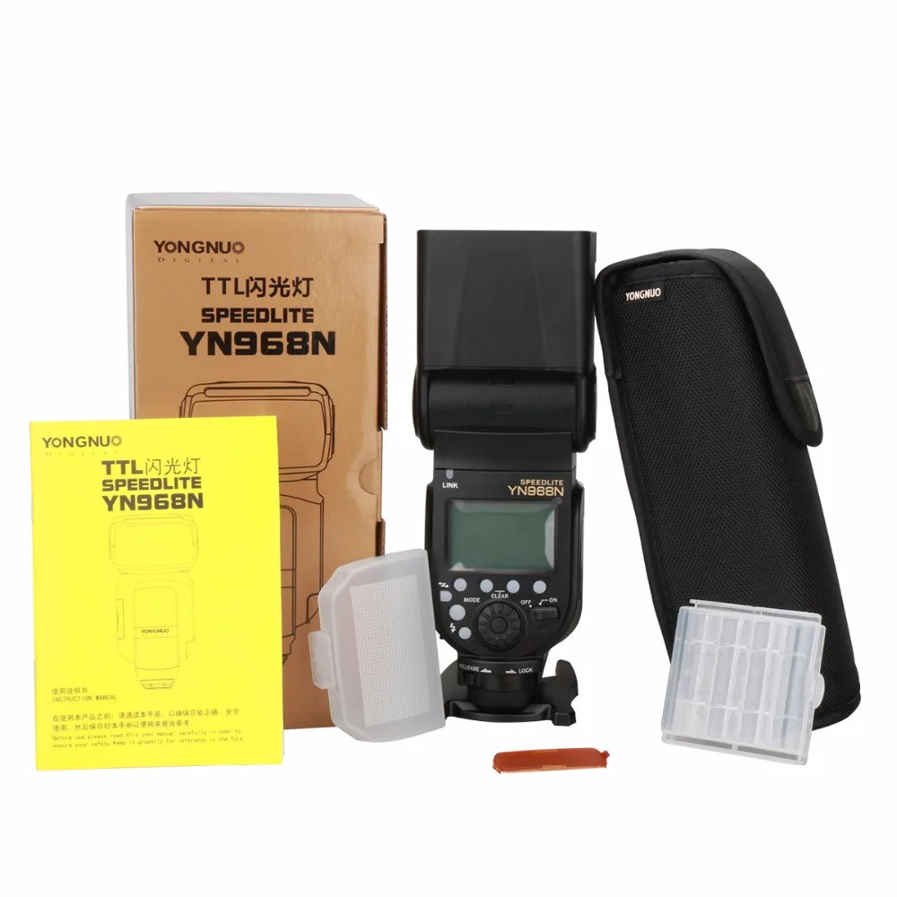 

YONGNUO YN968N Wireless Flash Speedlite High-speed Sync TTL 1/8000 with LED Light for Nikon Compatible with YN622N YN560