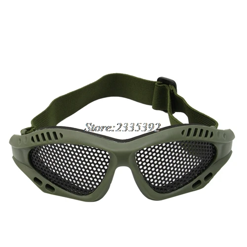 Открытый глаз Защитные удобные страйкбол безопасности тактические очки анти туман с металлической сеткой 3 цвета - Цвет: Army Green