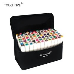 TouchFIVE – ensemble de marqueurs artistiques professionnels à Base d'alcool, 168 couleurs, Double pointe, Double tête, pour dessin, croquis, Manga 