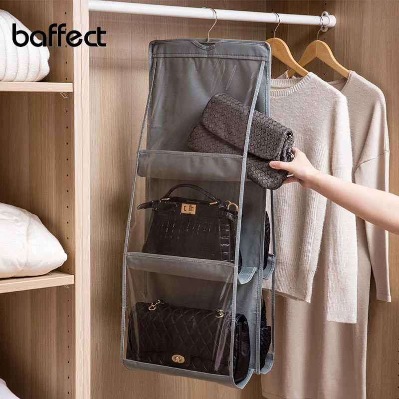 Closet Hanging Bags Shoes Backpack Rack Storage Container Pouch Holder Organizer