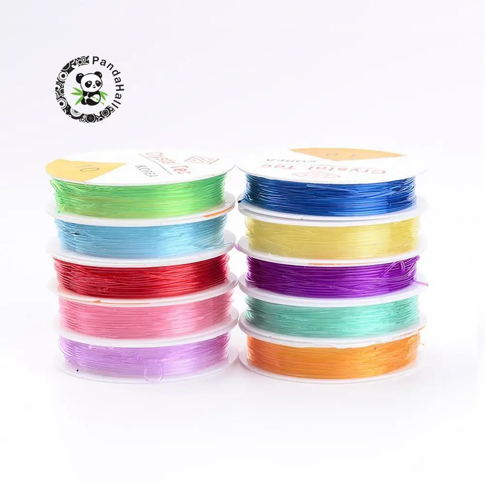 Jewelry Beading Cords Crystal Thread for Stretch Bracelet Making, Mixed