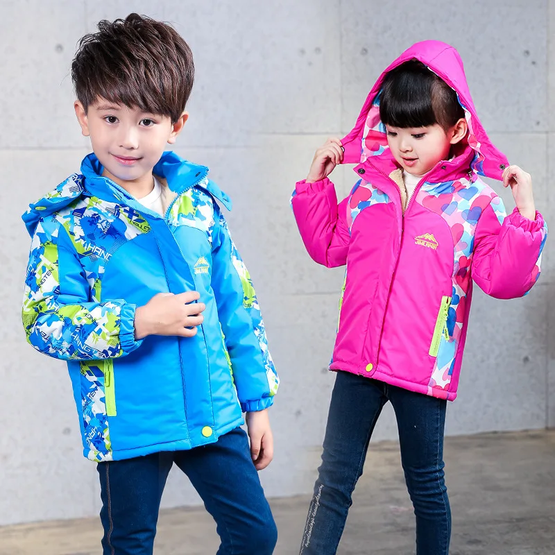 

Winter Traveling Windbreaker Jackets Autumn Children Girl Casual Hooded Waterproof Coat Unisex Kid Boy Outdoor Sportouterwear