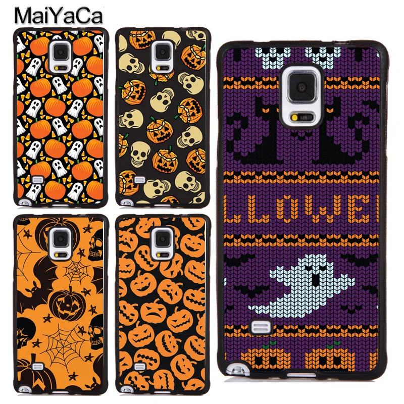 

MaiYaCa Ghost Pumpkin HALLOWEEN CREEPY Coque For Samsung Galaxy Note 9 8 S5 S6 S7 Edge S8 S9 S10 Plus Lite Cover TPU Phone Case
