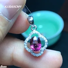 KJJEAXCMY boutique jewelry,Physical Photo 925 sterling silver inlaid natural magnesium aluminum garnet pendant chain zhhiry women jewelry sets natural red garnet gem stone genuine 925 sterling silver ring pendant chain