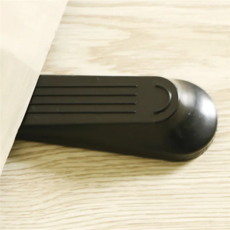 

Hot Fashion 2 X Black Door Stop Stops Stoppers Wedge Wedges Jam Block Home Office Hardware Door Stay Security Door Card Hardware