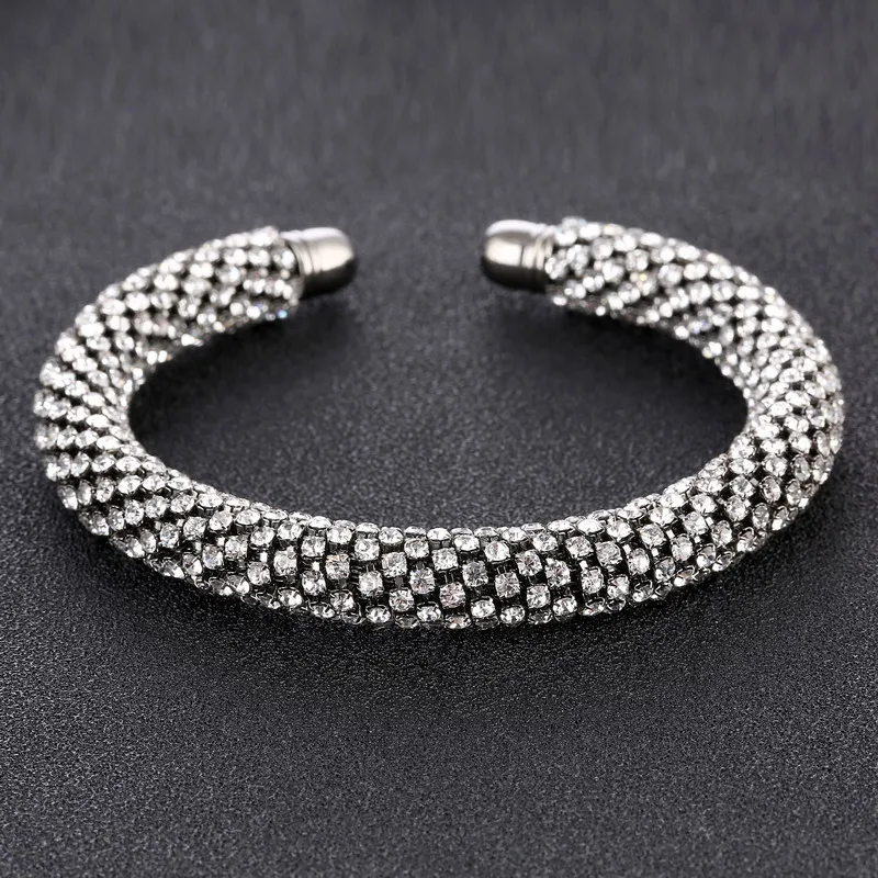 Fashion Fine Rhinestone Bangles Crystal & 3 Fashion Fine Rhinestone Bangles Crystal & 3