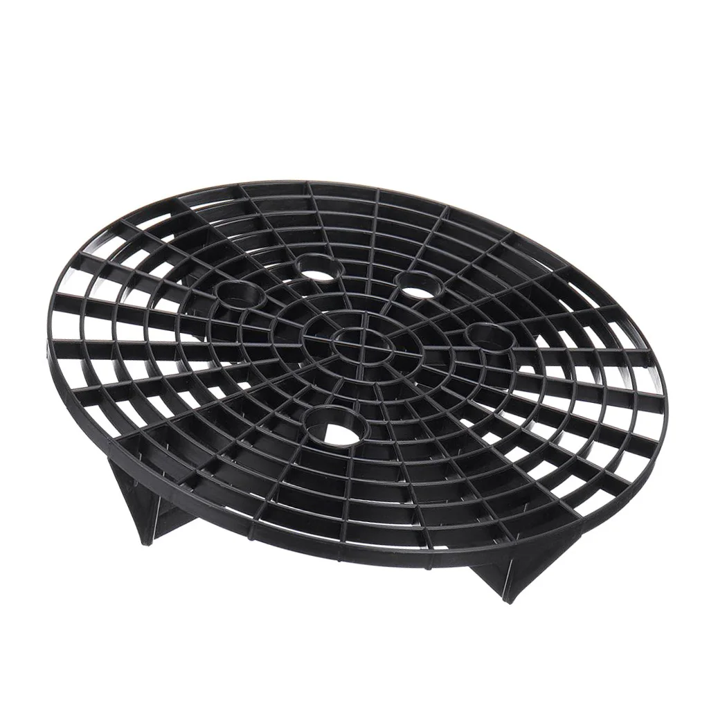 23.5cm Car Wash Grit Guard Insert Washboard Water Bucket Filter Scratch Dirt Water Bucket Filter Anti Scratch Tool Plastic Black