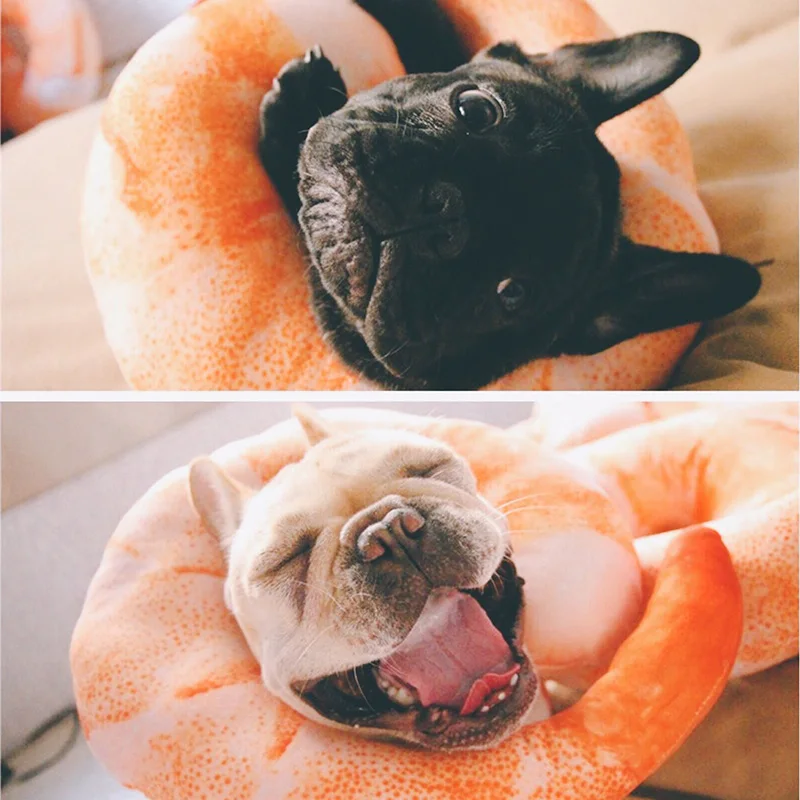 

Dog toy pet toy simulation method shrimp Jen U shaped pillow pet products