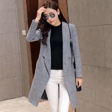 Новое осенне-зимнее женское пальто Vestdios свободного покроя размера плюс, тонкое Однотонное шерстяное пальто с отложным воротником для женщин, верхняя одежда