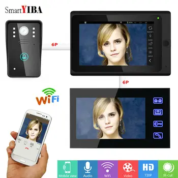 

SmartYIBA Wireless Video Doorbell Wifi Video Call Home Intercom 2 Monitor IOS Andriod App Remote Home Security Video Intercom