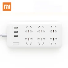 Xiaomi mijia Smart Power Strip 2A быстрой зарядки 3 USB разъем расширения 6 стандартный разъем адаптер 1.8 м 100% оригинальный