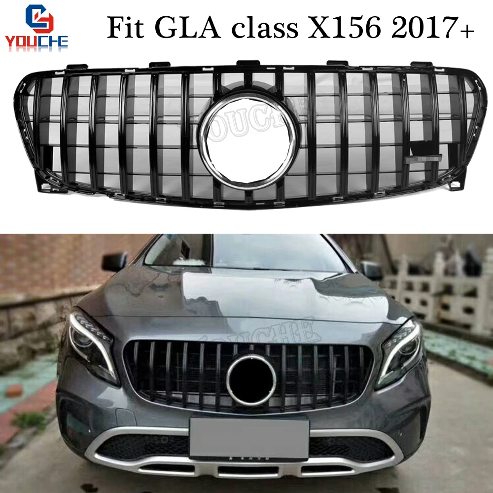 Mercedes X156 GT GTR Style Front Bumper Grille Mesh Replacement Grill