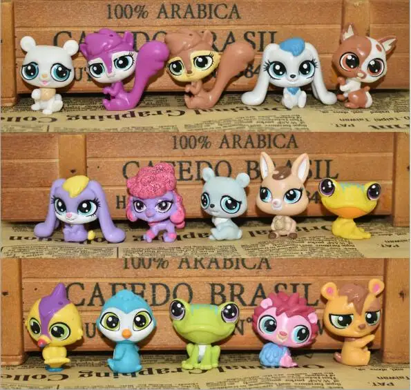 

15Pcs/Bag LPS Toy Little Pet Shop Model Animal Dolls Collection Action Figures Toy Birthday Gift For Baby Girl Wholesale